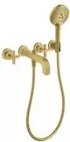 AXOR-HG-AXOR-Citterio-3-Loch-Wannenarmatur-Unterputz-fuer-Wandmontage-mit-Kreuzgriffen-und-Rosetten-Brushed-Brass-39447950 gallery number 1